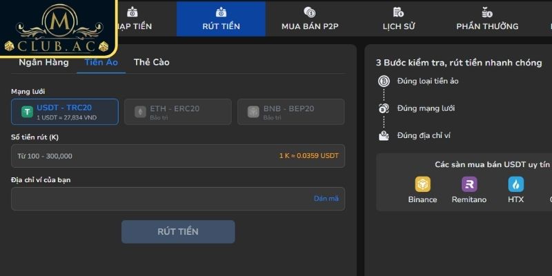 Đăng nhập tài khoản cá cược MClub